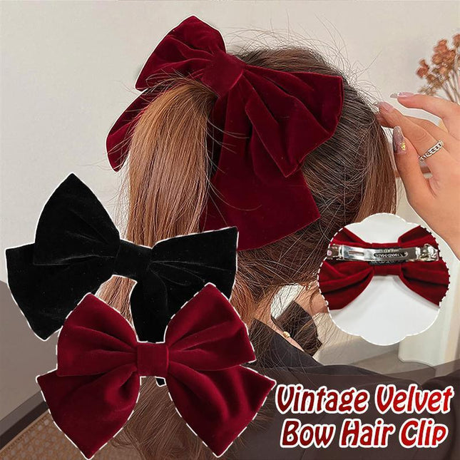 Ornaments Korean Style Hair Clip Hair Clip Women Hair Pins Velvet Bow Barrettes - Aimall
