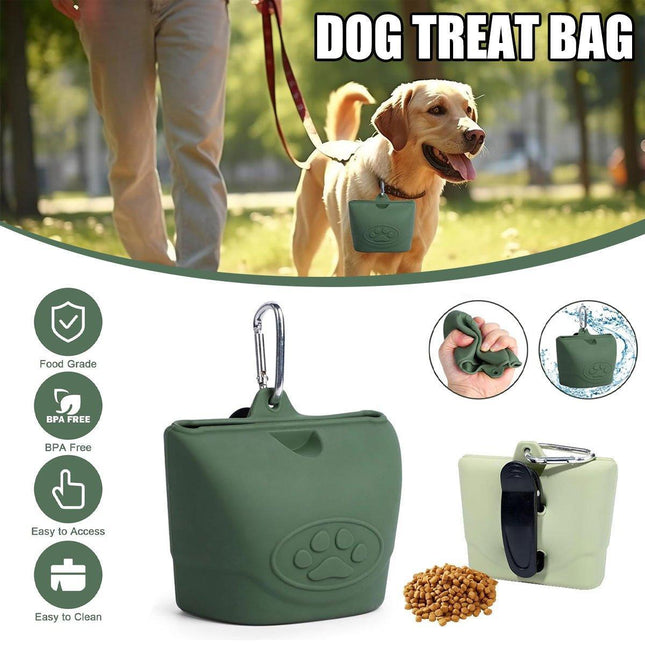 Portable Dog Food Bag Outdoor Walking Travel Feeding Pouch Pet Supplies