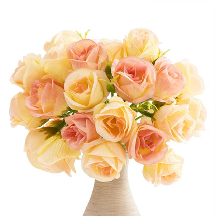 2pcs Artificial Rose Bouquet Valentines Day Gift Fake Flowers Wedding Decor