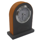 Classic Hotel Alarm Clock Quartz Movement Faux Leather Design with Clear Display