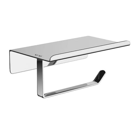 304 Stainless Steel Toilet Paper Holder Non-perforated Roll with Phone Rack