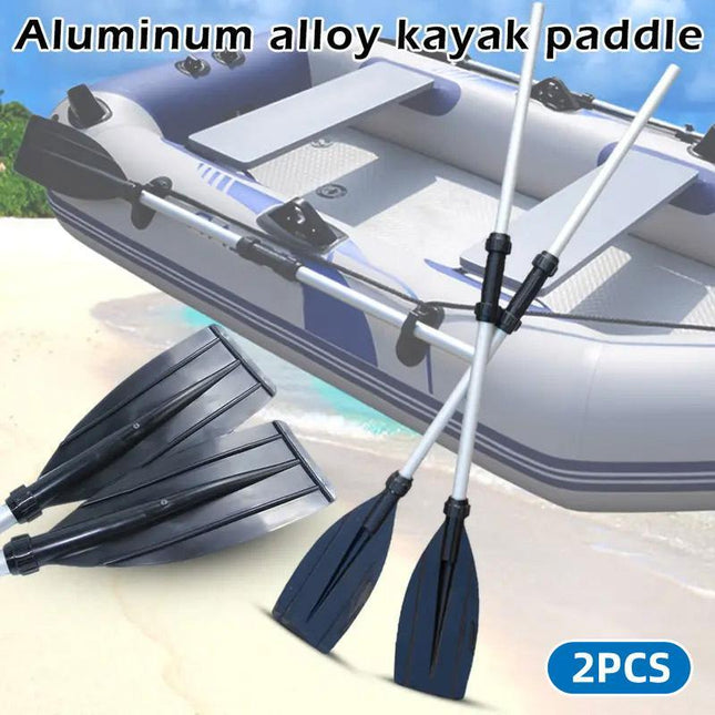 2pcs Aluminium Alloy Oars Lightweight Durable Kayak Paddles Rowing Accessories