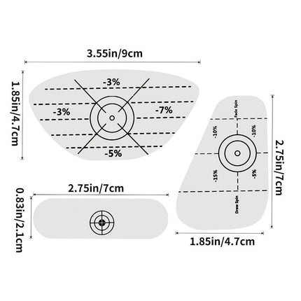 100pcs Golf Impact Strike Stickers Training Aid Club Face Alignment Labels Pack