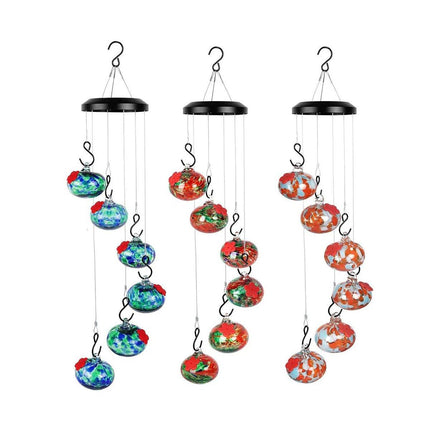 Hanging Hummingbird Feeder Outdoor Garden Nectar Dispenser Attracting Birds