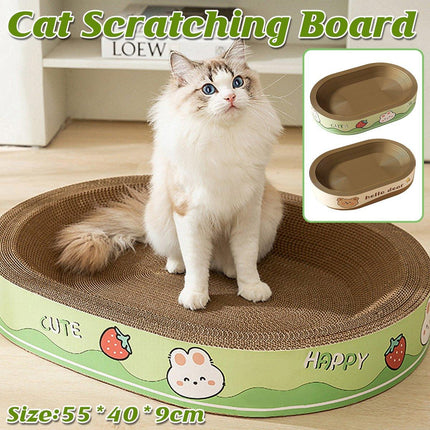 Extra-Large Oval Cat Scratching Board Durable Pet Toy Cat Kittens Wear Resistant