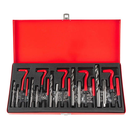 Thread Repair Kit 131 Pieces Helicoil-type M5 M6 M8 M10 M12 Twist Drill Bits - Aimall