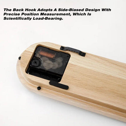 Modern Solid Wood Wall Clock Decorative Home Clock for Living Room Bedroom