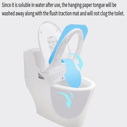 2PCS Travel Disposable Toilet Seat Covers Soluble Paper For Hotel Household Use
