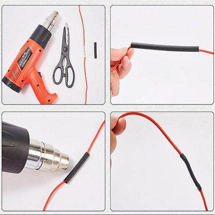 Grade Marine Heat Shrink Tubing 3:1 Wire Sleeve Glue Inside Fast Wrap Insulation Black - Aimall