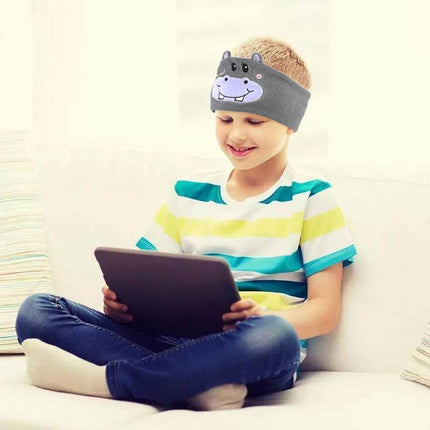 Kids Bluetooth Headband Headphone Earphone Wireless Sleeping Music Headwear Cute - Aimall