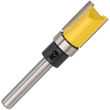 3PCS 1/4" Shank Flute Flush Trim Router Bit Set Top Bearing Milling Cutter Kit - Aimall