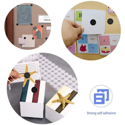 Strong Sticky Round Self Adhesive Dots DIY Bond Tape No Mark Fasteners