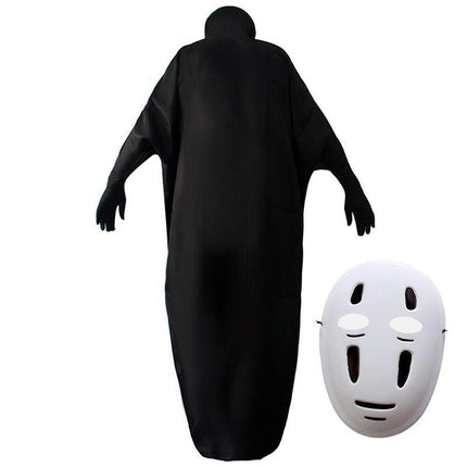 Adult Spirited Away No Face Male Cosplay Costume Mask Halloween Xmas Party Suit AU