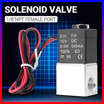 Dc12V Normally Closed Fast Response Electric Air Oil Water Solenoid Valve Au - Aimall