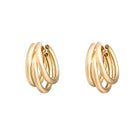 925 Sterling Silver Hoop Earrings Large Buckle Women Lady Fashion Jewelry - Aimall