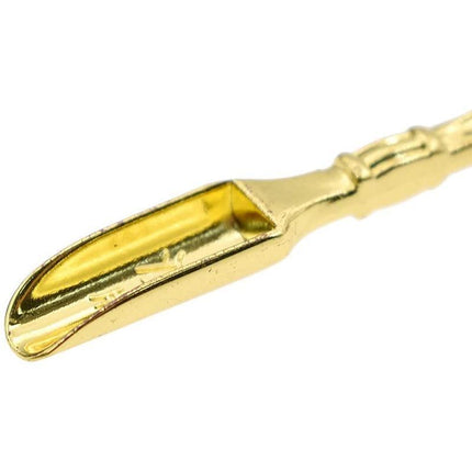 2PCS Gold Snuff Spoon Micro Spoon Spatula Spoon Stainless Steel Scoop - Aimall