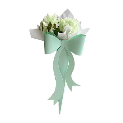 10pcs Fresh Flower Bouquet Packaging with Colourful Bows and Flower Gift Box