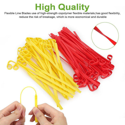 10X Highly Visible Replacement Flexible Line Blades For Aero-Flex Trimmer Edgers