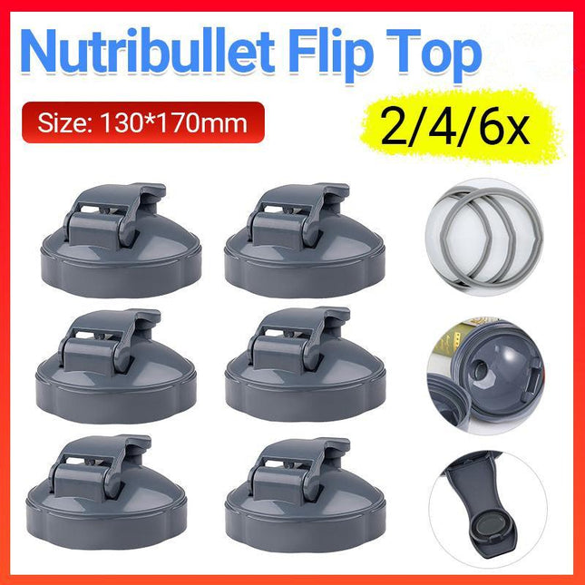 2-6X For Nutribullet Flip Top Fresh Lid - All 600 &amp; 900 Model Nutri Cups AU - Aimall