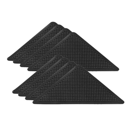 4/8/16PCS Carpet Mat Grippers Anti Slip Rubber Rug Sticker Skid Tape Reusable - Aimall