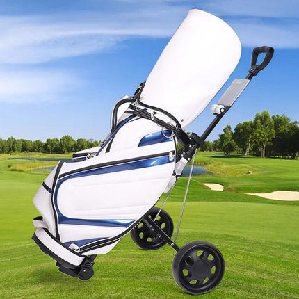 Foldable Aluminum Golf Push Pull Trolley Cart Lightweight Buggy for Easy Transport