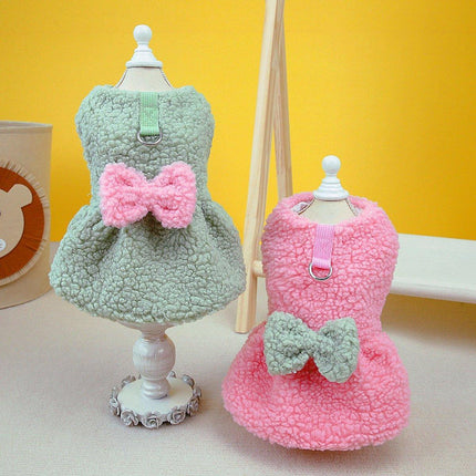 Spring Fall Pet Dog Clothes Cotton Skirt Puppy Dress for Small Medium Large Dogs