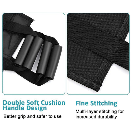 Black Leather Support Cushion for Elderly Bedridden Disabled Backrest Waist Pad