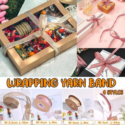 10PCS Bouquet Decor Wrapping Yarn Band Packaging Wave Organza Ribbon 9/10/45m - Aimall