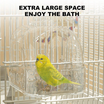Parrot Bathing Cage Accessories Large Multi Purpose Bird Bathtub Sleeping Nest
