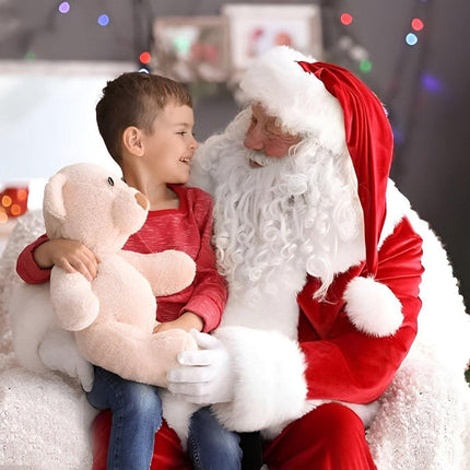 Classic 11-piece Luxury New Plus Size Santa Suit Classic Stage Costume Set