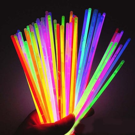 10X Colour Mixed Flashing Glow Stick Party Glowsticks Bracelets Light No Flame - Aimall