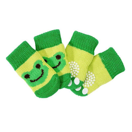 Dog Socks Non-Slip Grip Slip Anti-Skid - Puppy Cat Pet Shoes Slippers S Size - Aimall