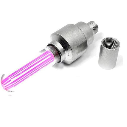 2PCS Flashing Neon Led Light Wheel Valve Cap Tyre - Aimall