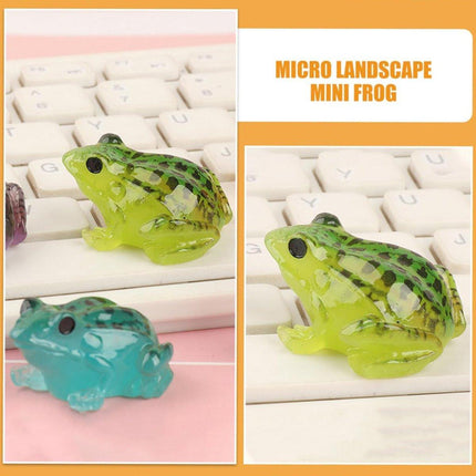20pcs Simulation Luminous Frog Aquarium Decoration DIY Accessories for Fish Tank