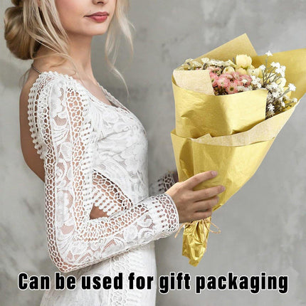 100pcs Holiday Gift Wrapping Paper Roll Christmas Wrapping Paper for Presents