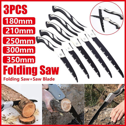 Folding Outdoor Hand Saw Portable Quick Cutting Pruning Garden Tree Logging Tool