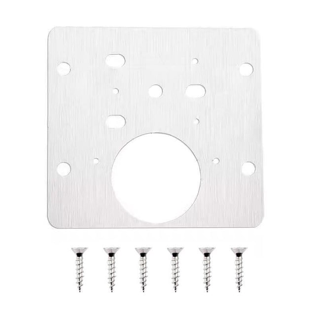 Hinge Repair Plate Rust Resistant Steel Furniture Cupboard Repair Mount Tool - Aimall