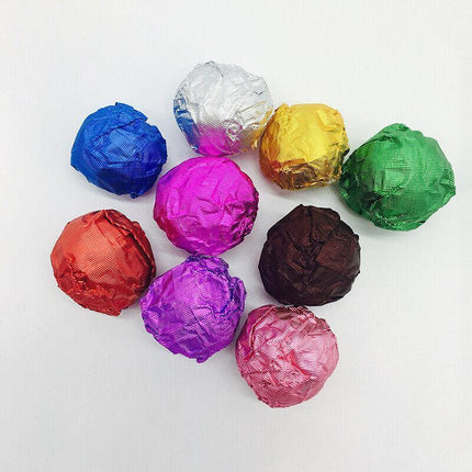 100PCS Tin Foil Aluminium Wrapping Square Chocolate Wrappers 10CM - Aimall