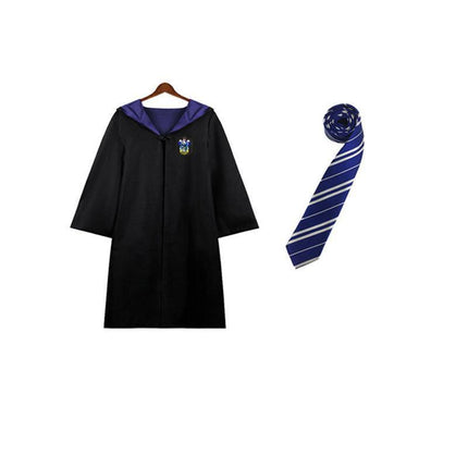 AU Harry Potter Gryffindor Ravenclaw Slytherin Robe Cloak Tie Costume Wand Scarf - Aimall