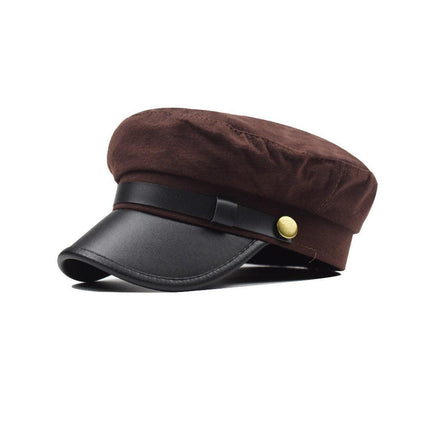 Womens Beret Cap Duckbill Newsboy Hat Casual Octagonal Hat Fashion Vintage