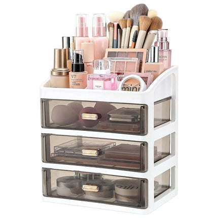 3Layer Cosmetic Organiser Storage Drawer Case Makeup Box for Home and Bathroom
