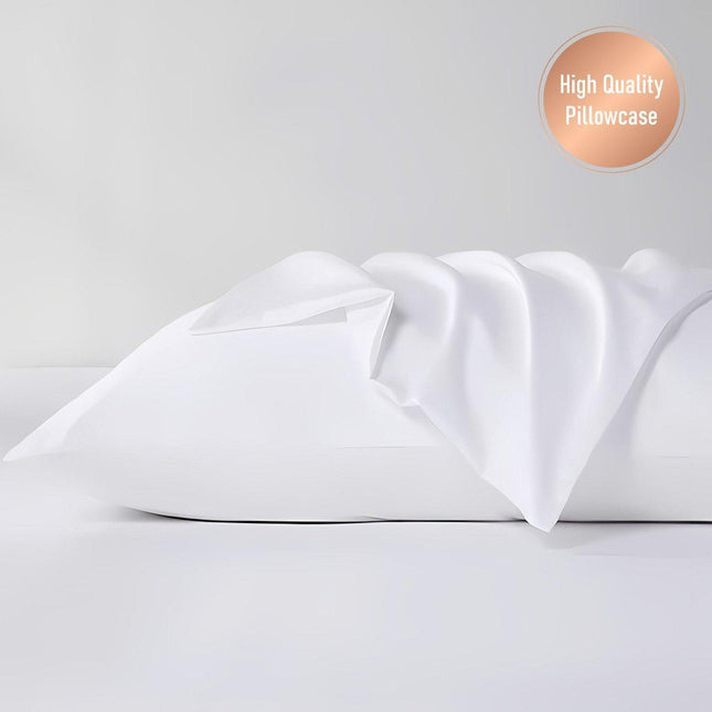 80x50cm White Pillowcase for Hotel Room Soft Cotton Pillow Cover for Bedroom
