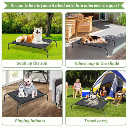 Heavy Duty Pet Raised Bed Elevated Trampoline Hammock Cat Dog Raised Deluxe