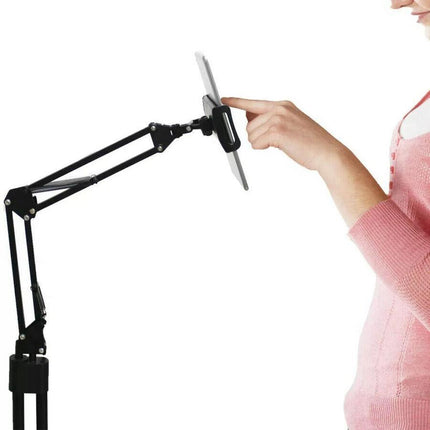 Hands Free Floor Stand Adjustable Bed Clip Holder For Tablet iPad iPhone Switch - Aimall