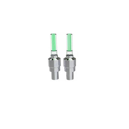 2PCS Flashing Neon Led Light Wheel Valve Cap Tyre - Aimall