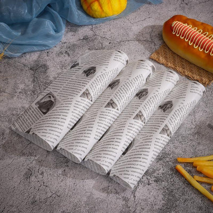500PCS Food Wrapping Paper Oilpaper Greaseproof Baking Sandwich Packing Papers White Kraft - Aimall