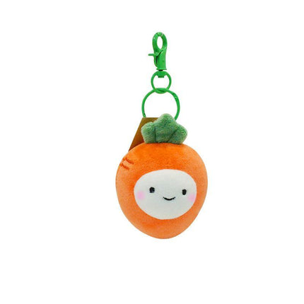 Smile Fruit Vegetable Plush Toys Doll Pendant Keychain Key Ring Bag Decor Kids - Aimall
