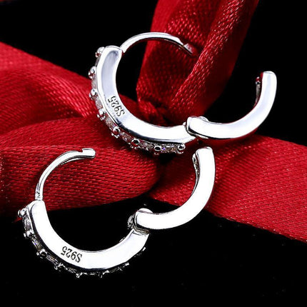 Korean Style Round Earrings for Women Fashion All Matching Buckle Jewelry