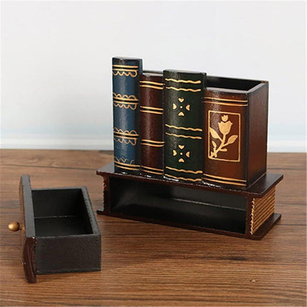 European Retro Pen Holder Creative Desktop Storage Box Office Decorations Gift