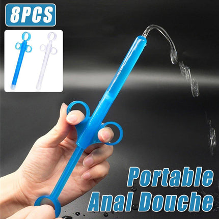 8PCS Portable Personal Hygiene Cleaner Lubricant Applicator Syringes Reusable